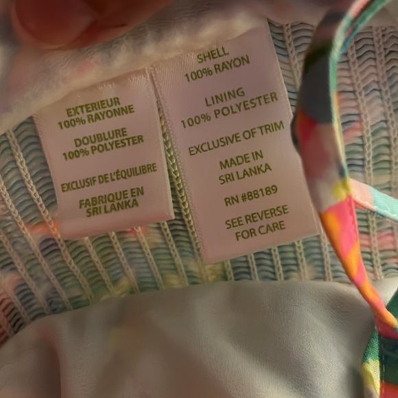 Lilly Pulitzer Linnea Salt and Sea Multicolored Crop Top and Short Set Size 0 - Picture 15 of 16